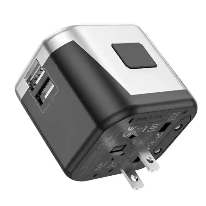 Hoco AC5 2USB+1Socket Universal Conversion Charger